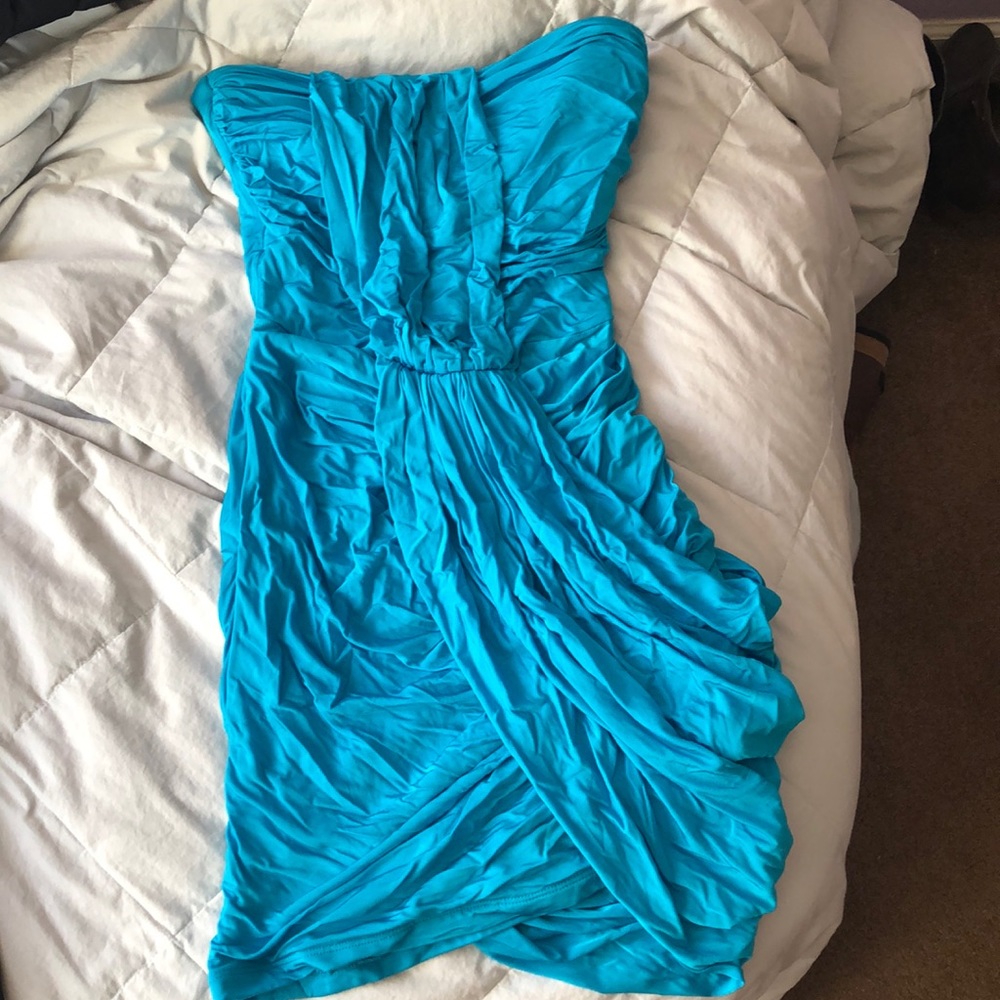 Teal blue Bebe club dress medium